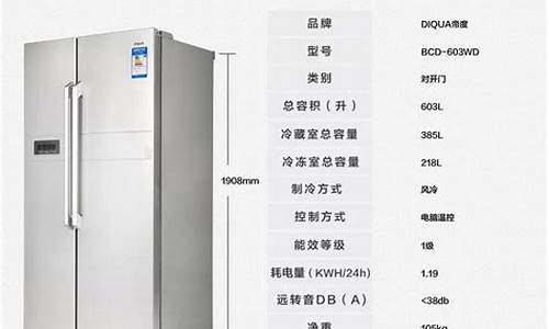 对开门冰箱尺寸大全_对开门冰箱尺寸大全一览表